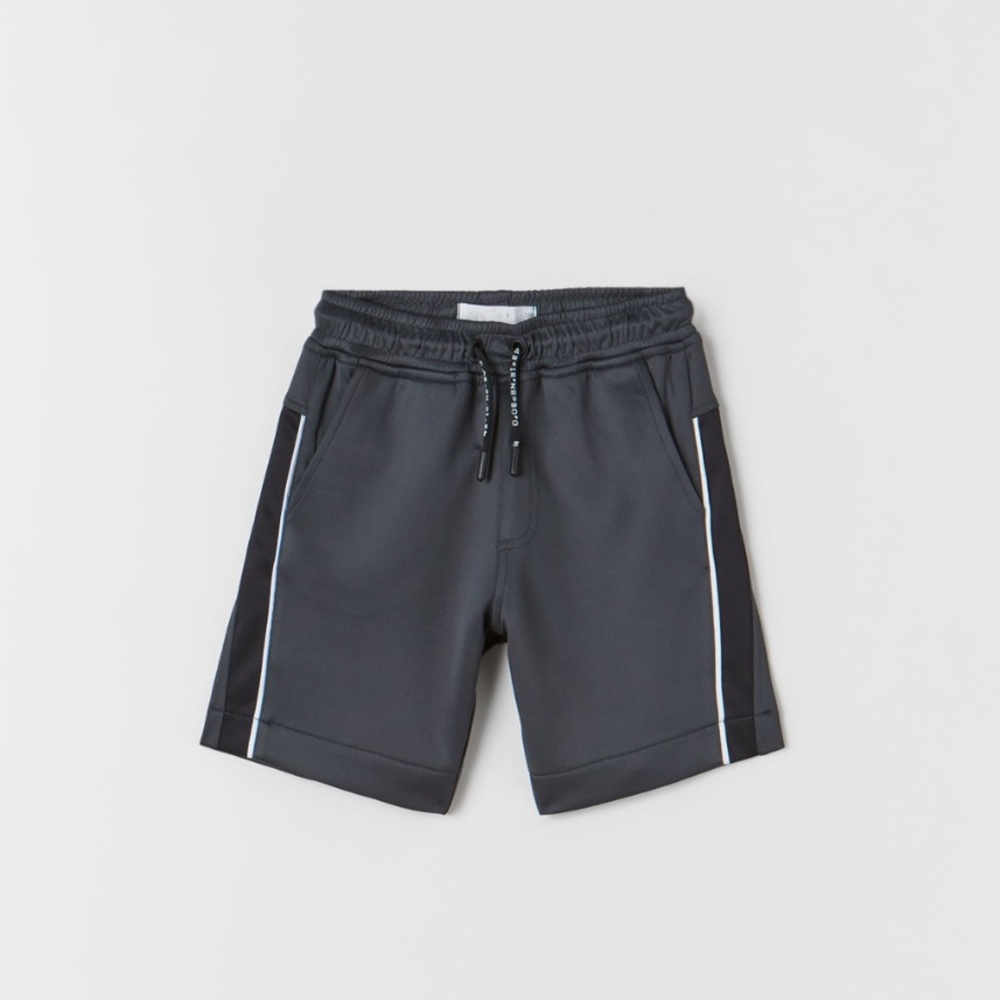 Zara kids piped athletic shorts